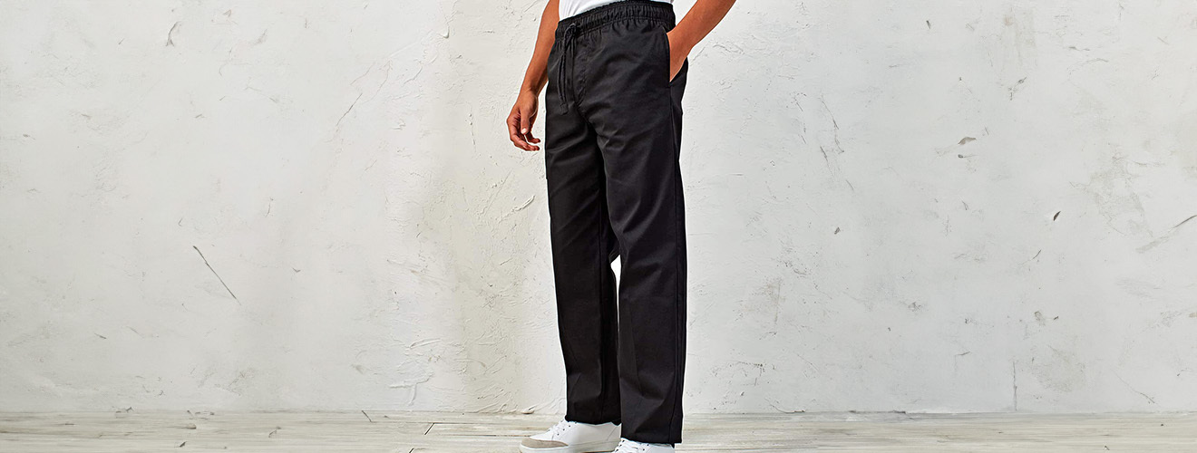 Direct Business Wear | Chefs Unisex Trousers | Plain, Chequered, Striped